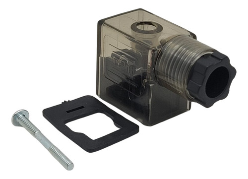 Conector plug elétrico din 43650-b solenoide com led ac