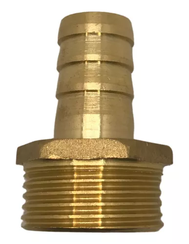 Adaptador Em Latão Espigão Rosca Macho 3/4 X Mangueira 1/2