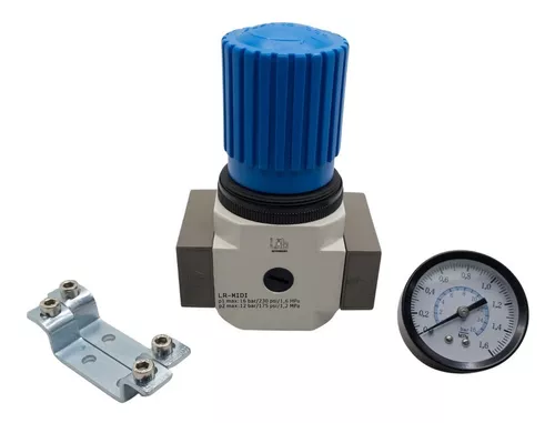Regulador pressão 1/2 ar compressor 0 à 16 bar / 0 à 240 psi
