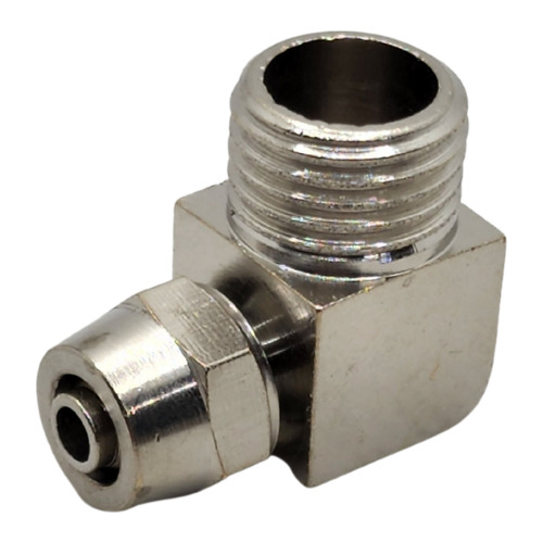 Conector Cotovelo Metal Tubo 8mm Rosca 1/8 Suspensão a Ar
