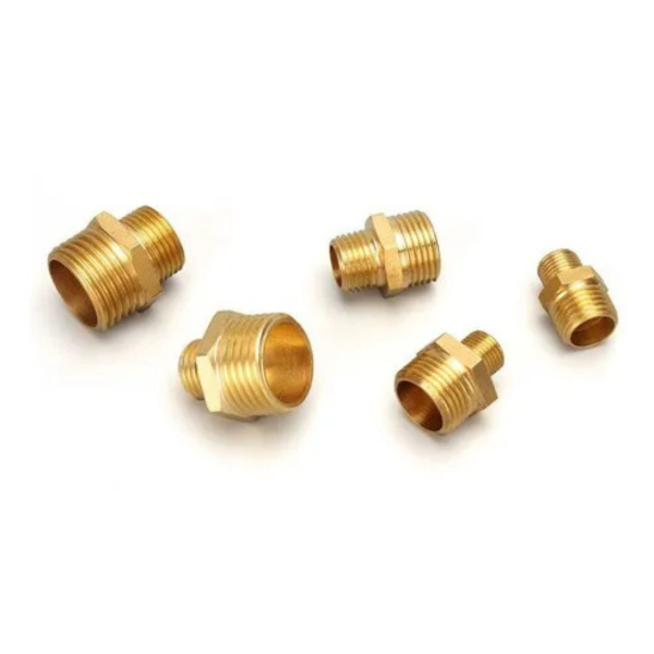 2 peças niple redução conexão latão 3/8 – 1/4 rosca bsp -kit