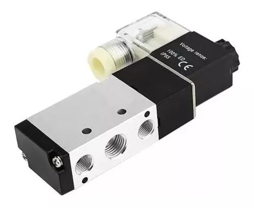 Válvula Solenoide/mola 5/2 Vias Rosca 1/4 Pneumática
