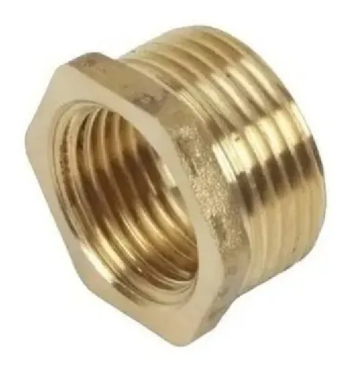 Bucha Redução Conexão Latão 3/4 X 1/2 Rosca Bsp