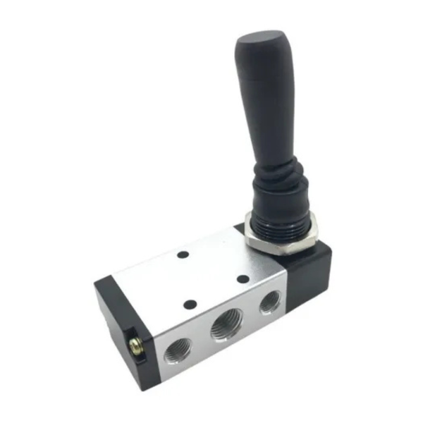 Válvula pneumática 5/2 vias alavanca trava 3/8 bsp