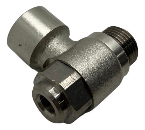 Válvula regulador de fluxo metal rosca macho x fêmea 1/4 bsp