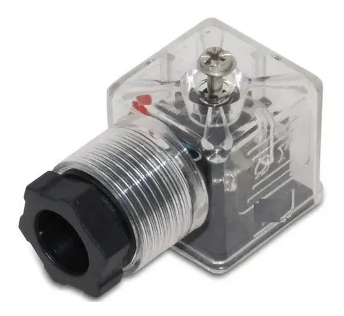 Conector para bobina norma din 43650-A válvula hidráulica com led ac
