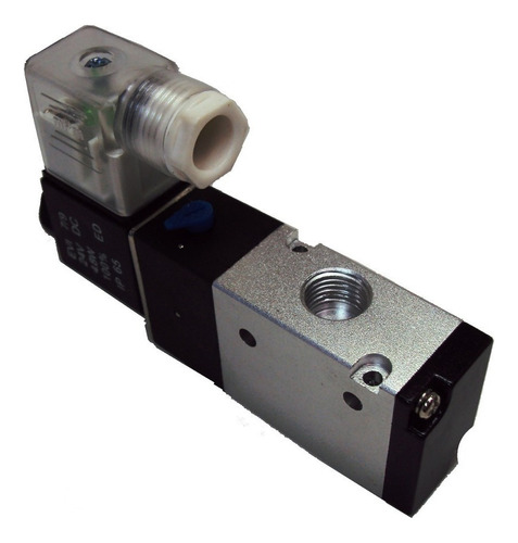 Válvula solenoide/mola 3/2 vias rosca 1/4 pneumática