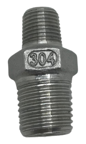 Niple redução aço inox 304 conexão rosca 1/4 – 1/8 150lbs