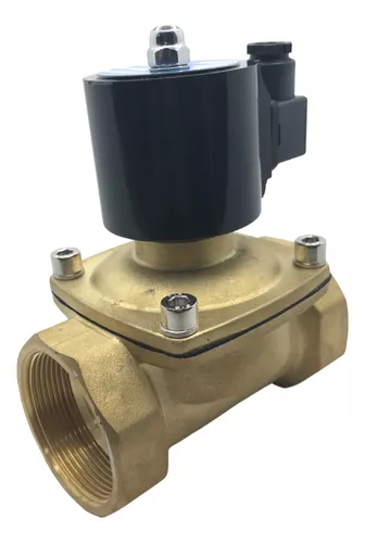 Válvula solenoide 2 vias nfechada 1.1/2 bsp sem bobina latão