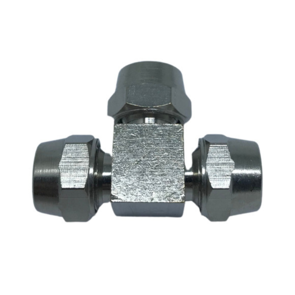 União tee 4mm roscado com porca suspensão a ar conexão
