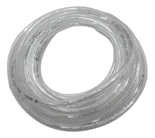15 mts mangueira pneumática tubo pu cristal transparente 8mm