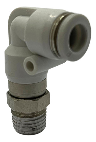 Conexão Rotativa Pneumática Cotovelo Rosca 1/8 NPT Tubo 8mm