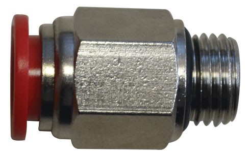 Conector engate rápido tubo pu 10mm x rosca 1/8 bsp – VERMELHO