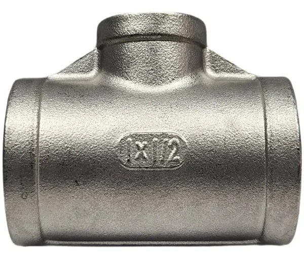 TEE FEMEA C/REDUCAO INOX 304 NPT 1.1/4 X 1/2