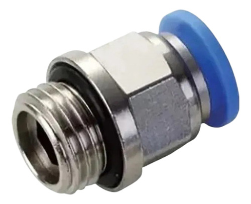 Conector engate rápido tubo pu 6mm x rosca 1/8 bsp – 10 pçs