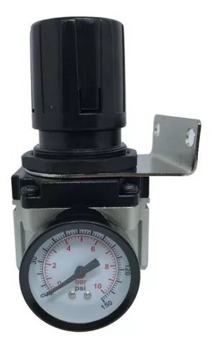 Regulador de pressão de ar para compressor com manômetro 3/4