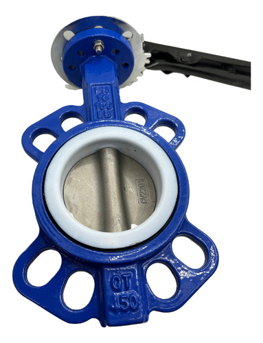 Válvula borboleta 4 polegadas wafer disco inox ved ptfe
