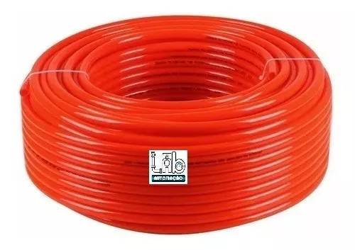 15 metros mangueira pneumática tubo pu 8mm vermelho