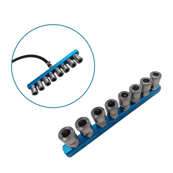 Engate Rapido múltiplo Com Rosca Femea De 1/4 Para Pino De 1/4 – REGUA COM ENGATE 8F COM SM20