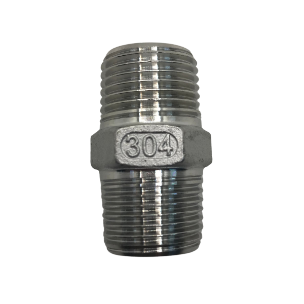 Niple Duplo Aço Inox 304 Conexão Rosca 2.1/2″