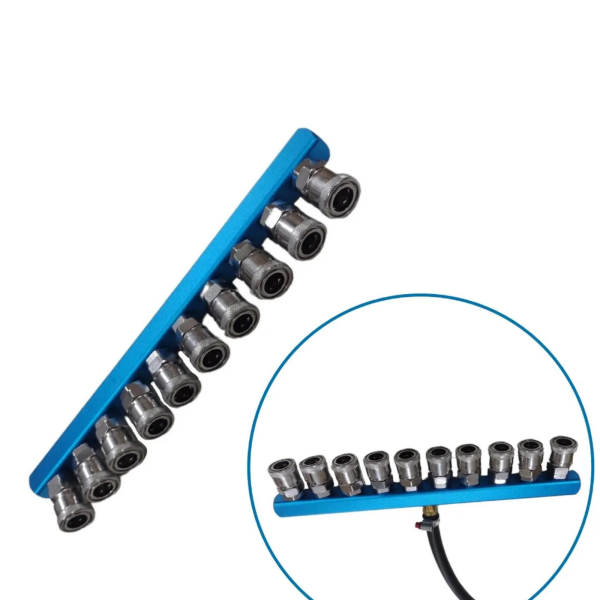 Engate Rapido múltiplo Com Rosca Femea De 1/4 Para Pino De 1/4 – REGUA COM ENGATE 10F COM SM20