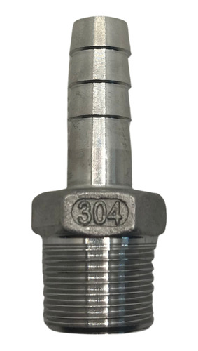 Adaptador 3/4 espigão aço inox 304 150lbs rosca 1″ bsp