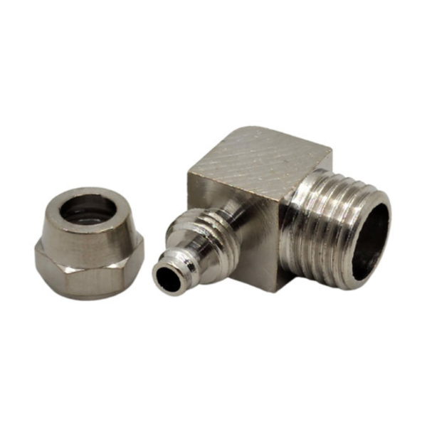 2 peças conector cotovelo tubo 12mm rosca 3/8 suspensão a ar