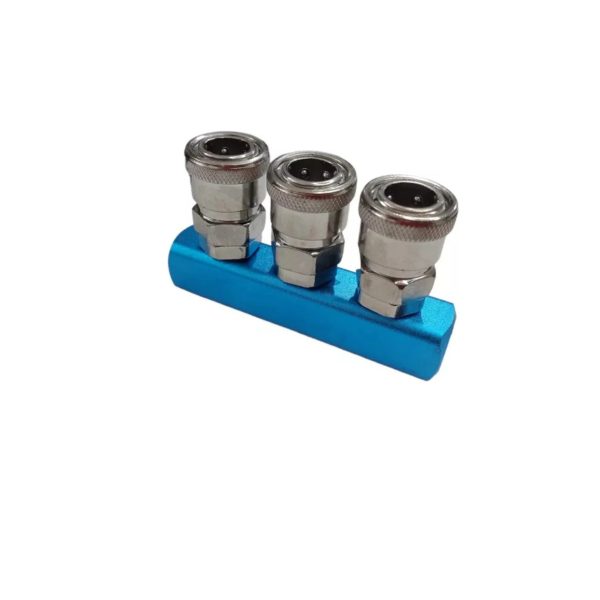 Engate Rapido Triplo Com Rosca Femea De 1/4 Para Pino De 1/4 – REGUA COM ENGATE 3F COM SM20