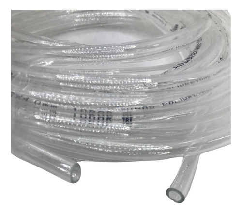 2 Mts Mangueira 6mm Pneumática Tubo Pu Cristal Transparente Cor Transparente