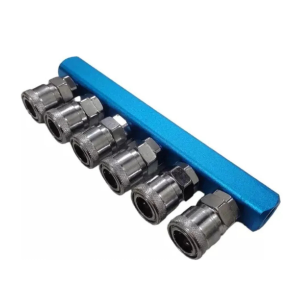 Engate Rapido múltiplo Com Rosca Femea De 1/4 Para Pino De 1/4 – REGUA COM ENGATE 6F COM SM20