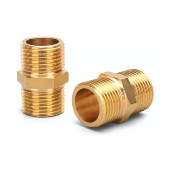 Niple Duplo Conexão Latão 3/4 – 3/4 Rosca Bsp