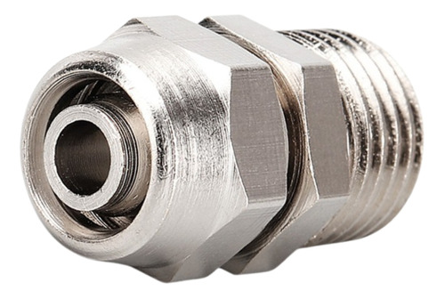 Conexão Reta Dois Toques Metálica Tubo 10mm x Rosca 1/8